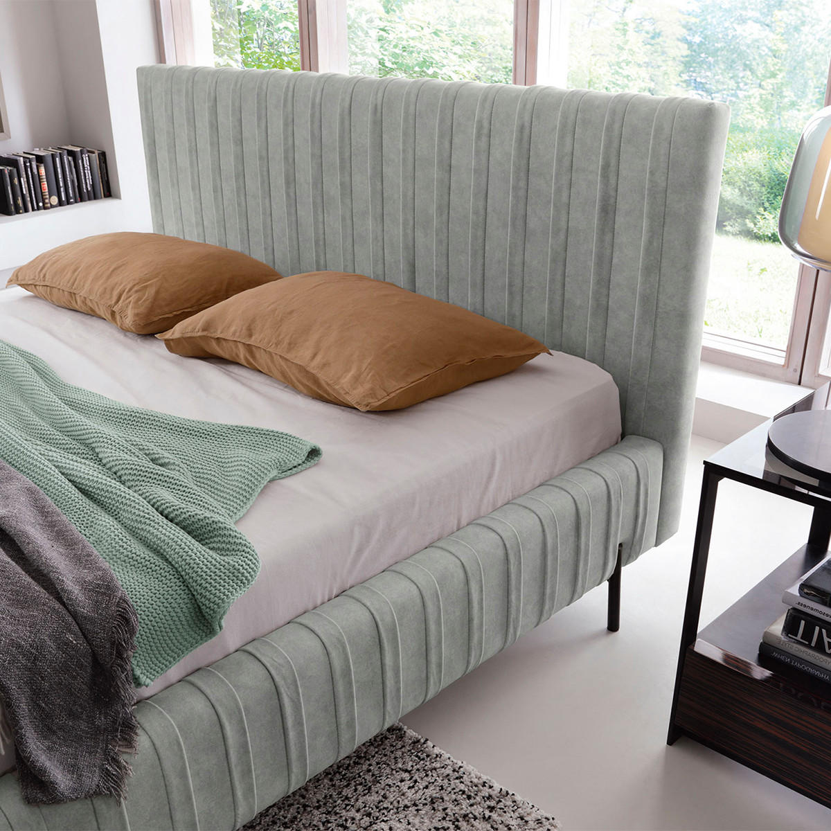 BOXSPRING POSTEĽ 180/200 Ori Šedá - sivá, drevo (180/200cm) - Petits-meubles