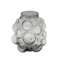 VASE 24/24/17,5 cm - Grau, Glas (26cm)