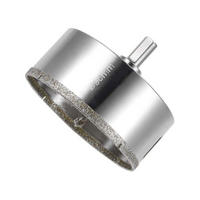 BOHRER - Mit Zentrierbohrer, diamantbeschichtet, geeignet für Glas, Fliesen, Keramik, Marmor (90 mm) - Silberfarben, Metall (5.5/9/1cm) - DCA