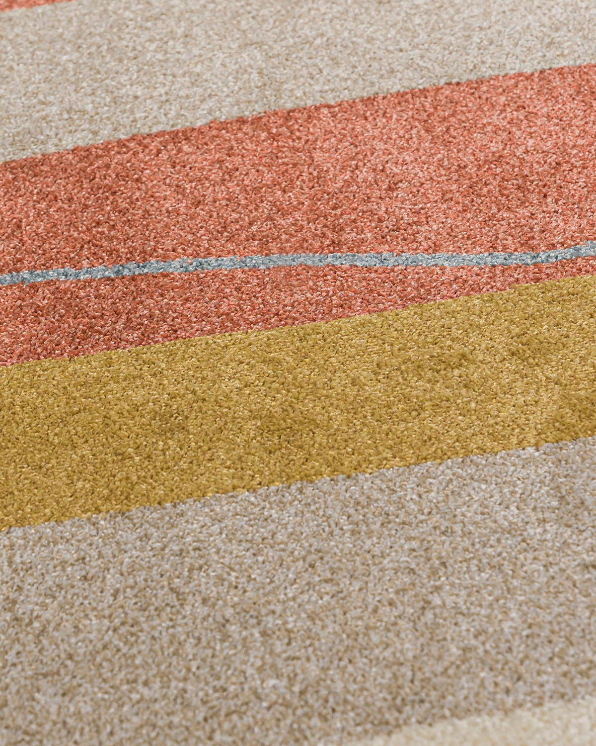 TEPPICH Beige Geometrisch In-Outdoor Pflanzlich Kurzflor Rechteckig 120 x 170 cm - Currygelb/Terracotta, Textil (120/170cm) - Mazovia