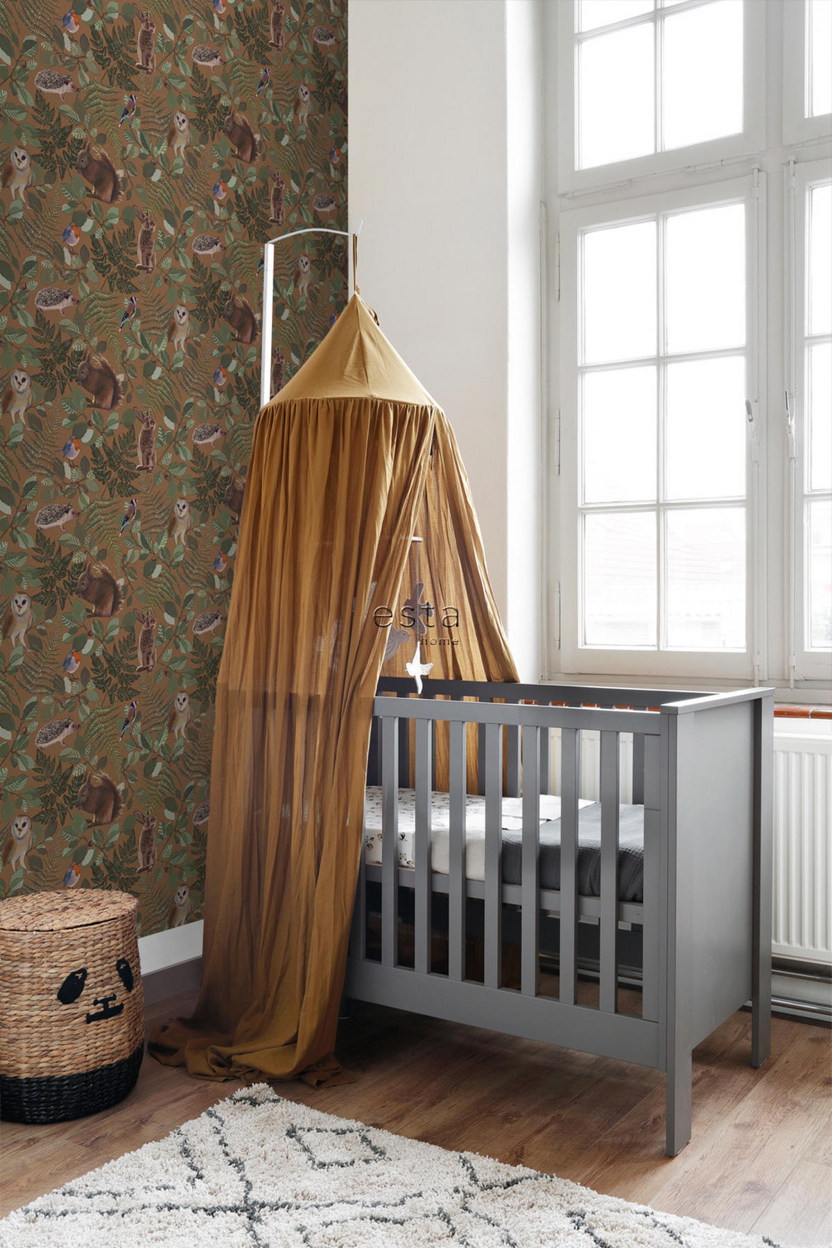 TAPETE Waldtiere 53 cm x 10.05 m - Braun, Papier (53/0.1cm) - ESTAhome