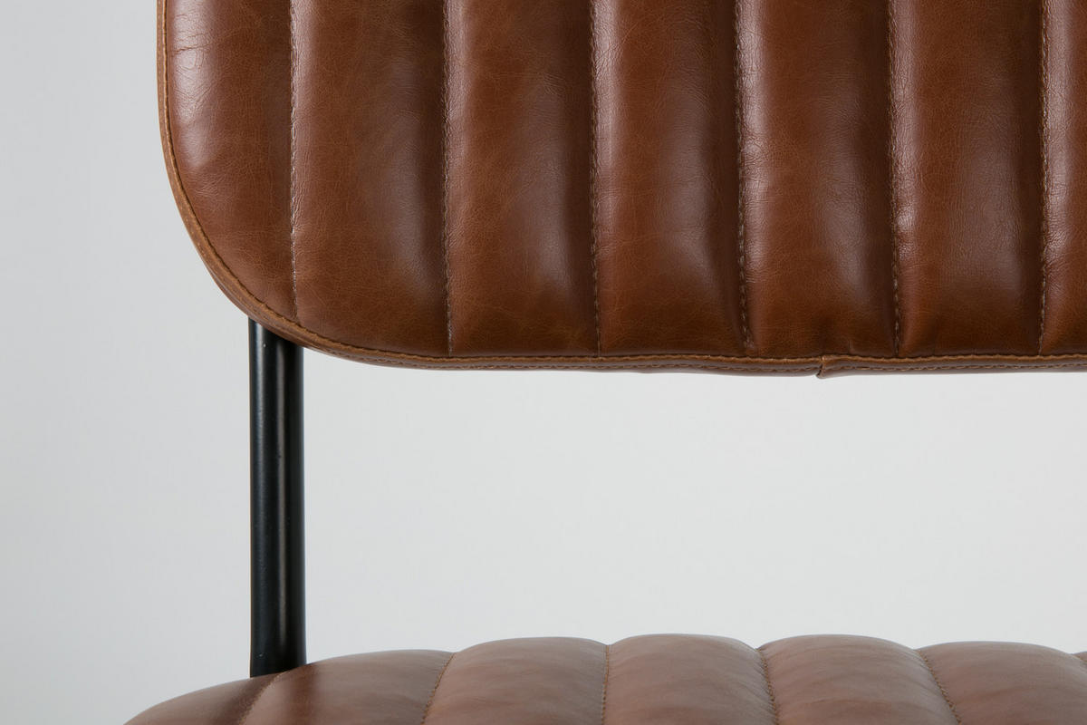 ESSZIMMERSTUHL Jake - Braun - 58/46/81 cm - Braun, Textil (46/81/58cm)