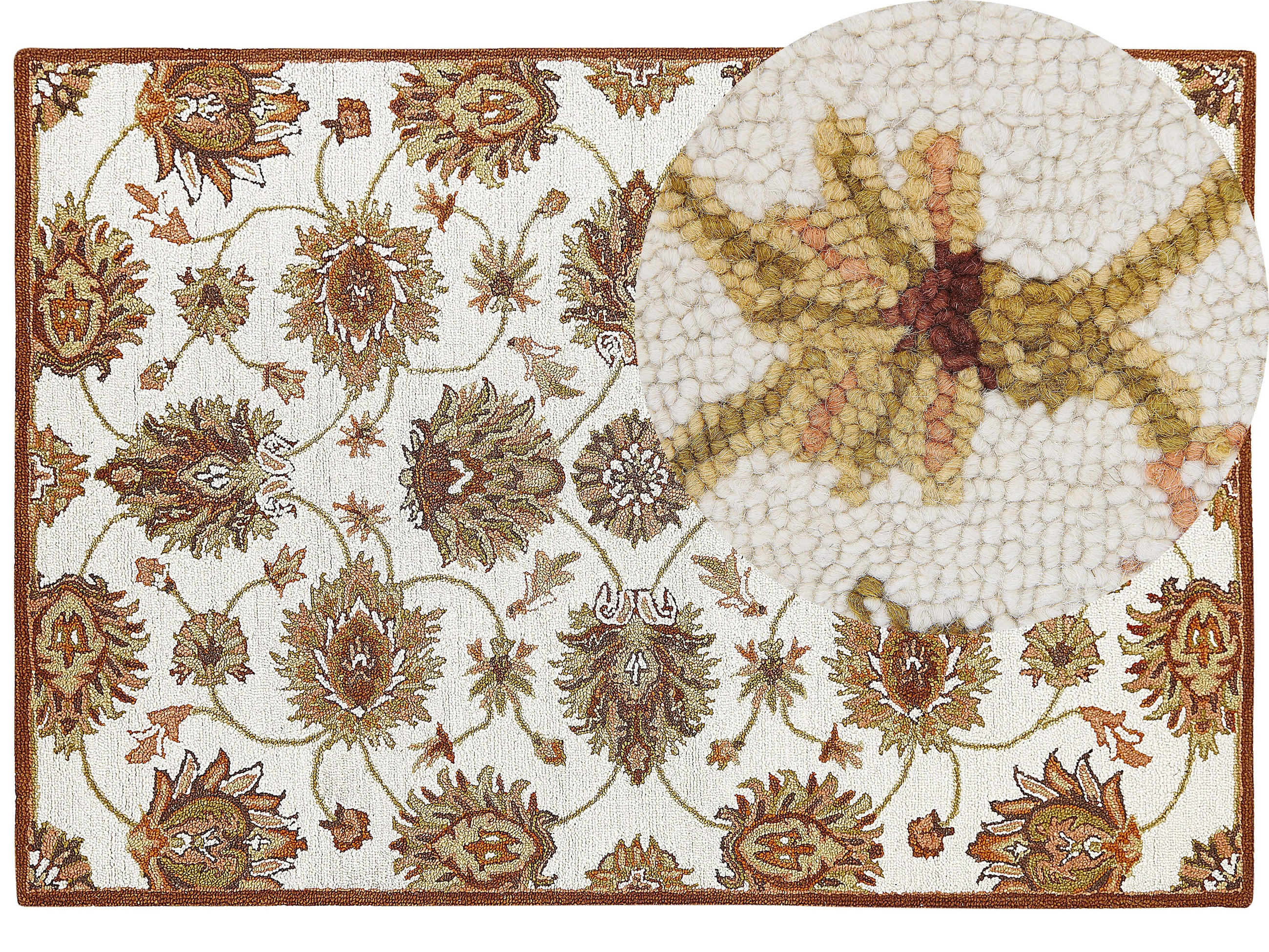 VINTAGE-TEPPICH Ezine 230/160 cm - Beige, Textil (160/230cm) - Beliani
