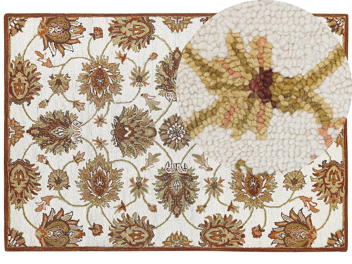 VINTAGE-TEPPICH Ezine 230/160 cm - Beige, Textil (160/230cm) - Beliani