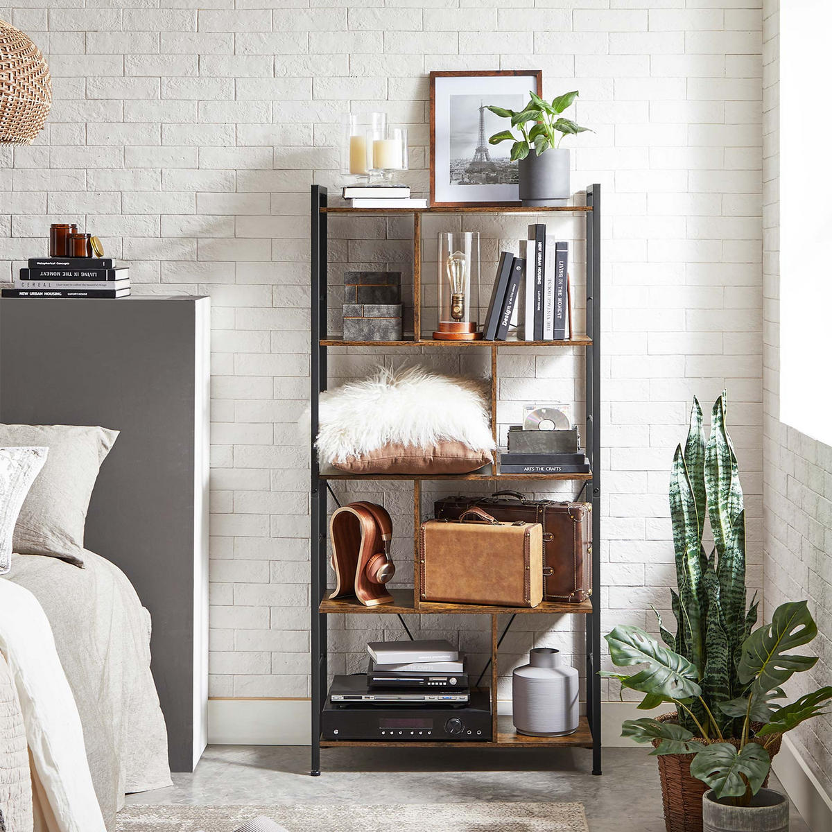 BÜCHERREGAL - Braun, Holzwerkstoff (30/150/74cm) - Hansiro