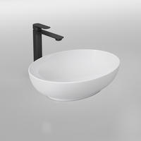 WASCHBECKEN Oval Keramik Weiß Glänzend 52 / 39,5 / 13 cm - Weiß, Keramik (39.5/13/52cm) - EMKE