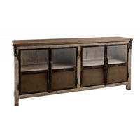 SIDEBOARD Mango 180x40x90 braun lackiert HEAVY INDUSTRY #250 - Braun, Holz (180/90/40cm) - Massivmoebel24