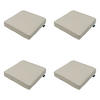 SITZKISSEN Canvas 40/40 cm 4er-Set - Beige, Textil (40/7/40cm) - Madison