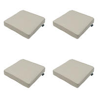 SITZKISSEN Canvas 40/40 cm 4er-Set - Beige, Textil (40/7/40cm) - Madison