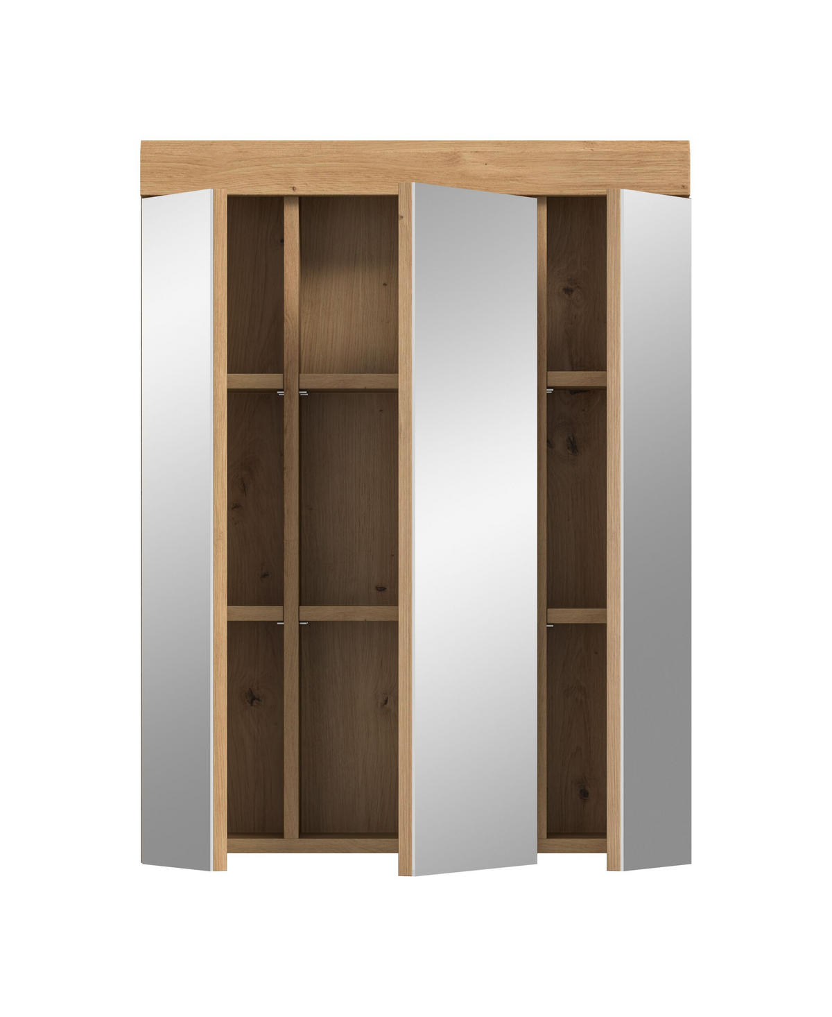 SPIEGELSCHRANK Scout Bad in Artisan Eiche Nachbildung und Salbei Nachbildung B/H/T: 60x79x18 cm - Eiche Artisan, Holzwerkstoff (60/79/18cm)