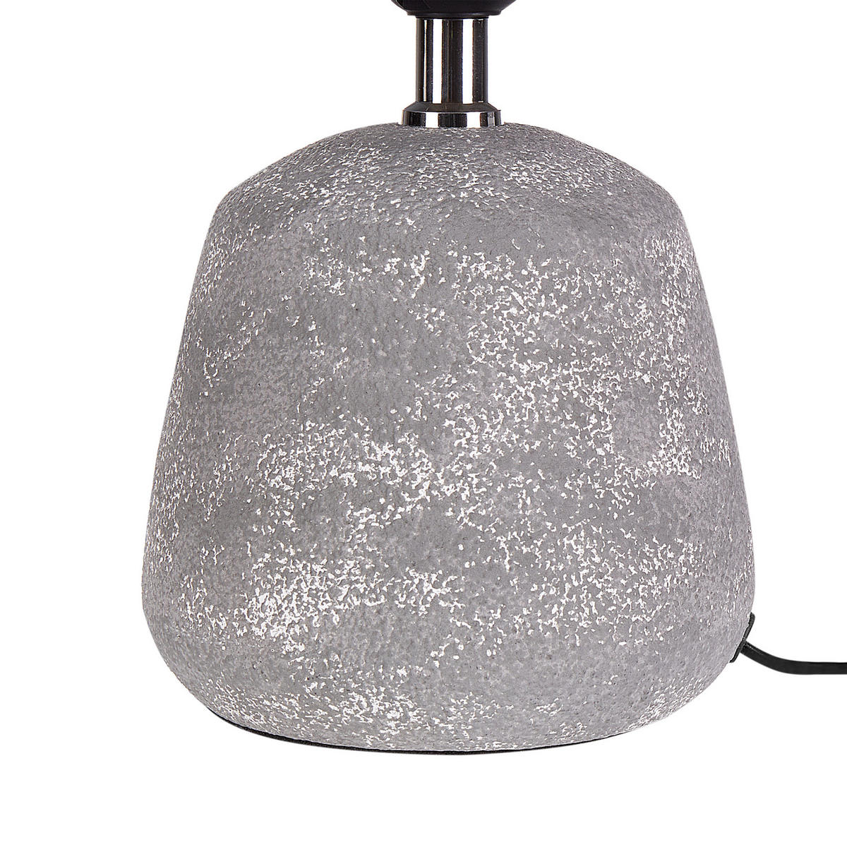 TISCHLAMPE 2er Set Schwarz/Grau Zeyi - Schwarz/Grau, Keramik (25/25/32cm) - Beliani