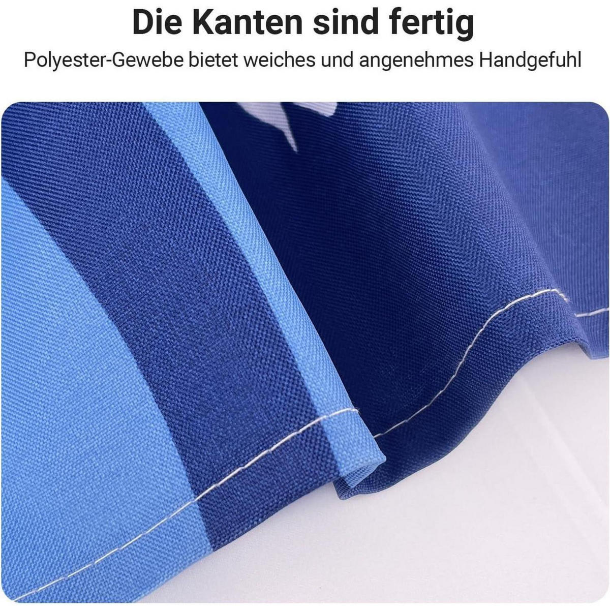 DUSCHVORHANG Blaues Segel 200 x 200 cm - Multicolor, Textil (200/200cm)
