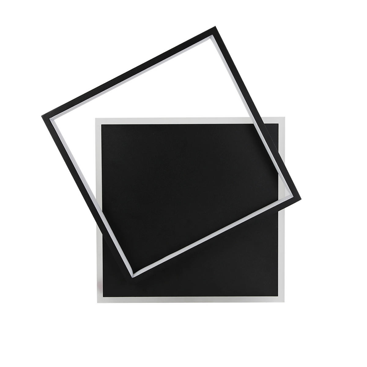 LED-DECKENLEUCHTE Daniela 44/40/6 cm - Schwarz, Metall (44/40/6cm) - Nettlife