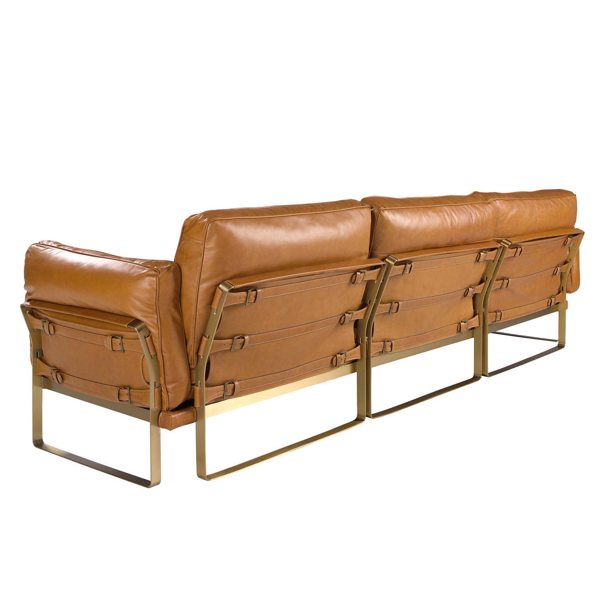 ECKSOFA Kamel Gold 302/166/84 - Braun, Leder (302/166cm) - ANGEL CERDA