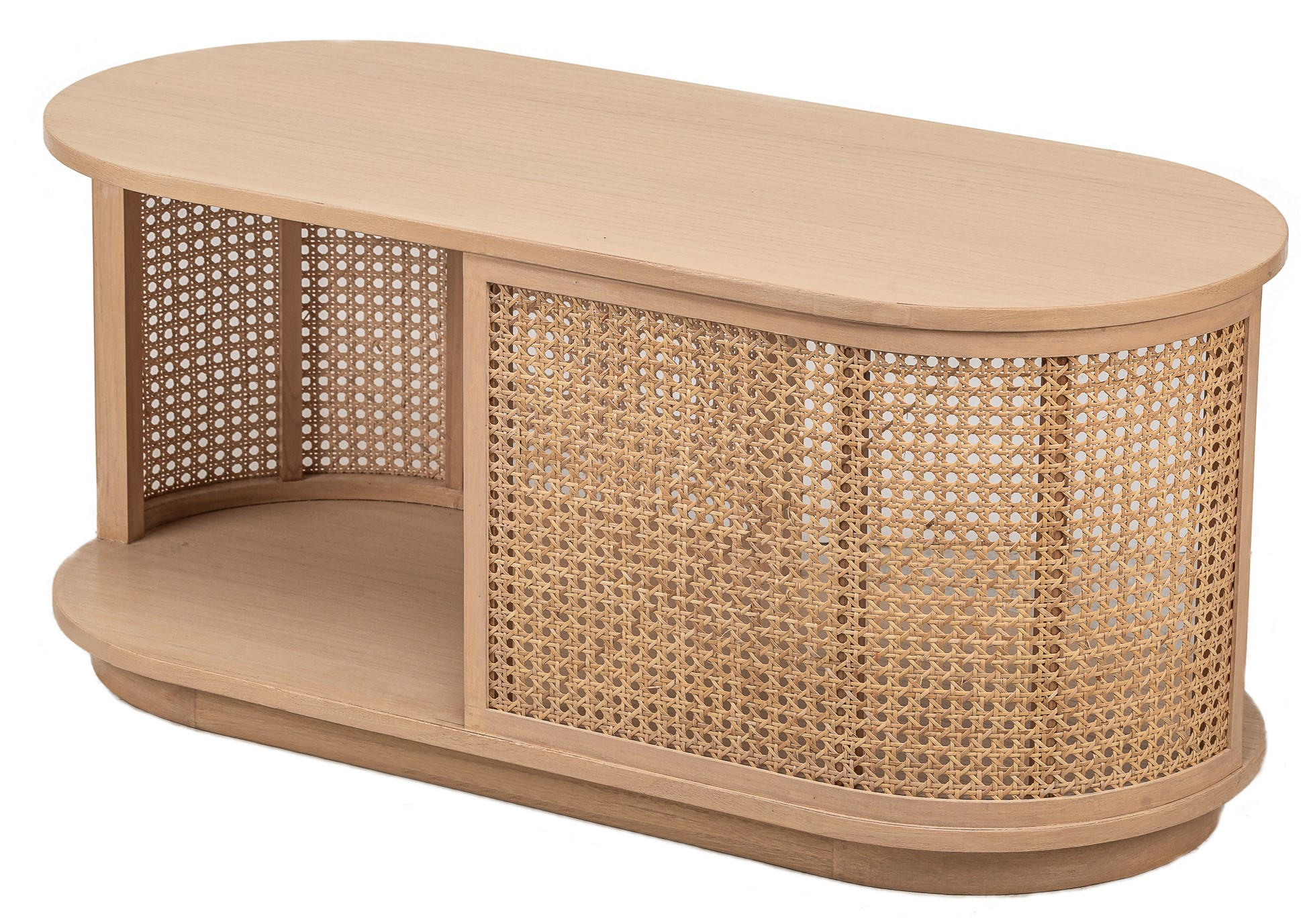 COUCHTISCH Rund Braun 90 x 40 x 40 cm - Braun, Holz (40/90/40cm) - Nordlys