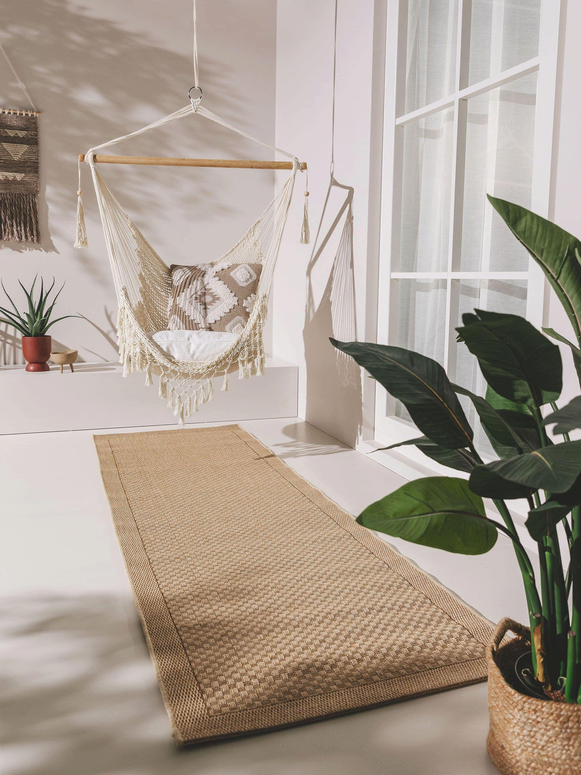 OUTDOORLÄUFER Naoto Beige 80x240 cm - Beige, Textil (80/240cm) - benuta Nest