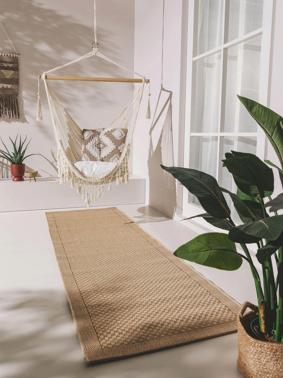 OUTDOORLÄUFER Naoto Beige 80x240 cm - Beige, Textil (80/240cm) - benuta Nest