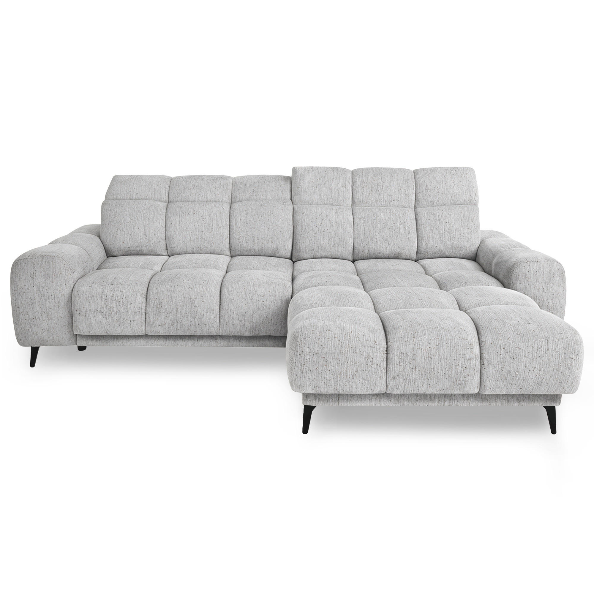 Beautysofa Ecksofa Hellgrau 275x182 cm