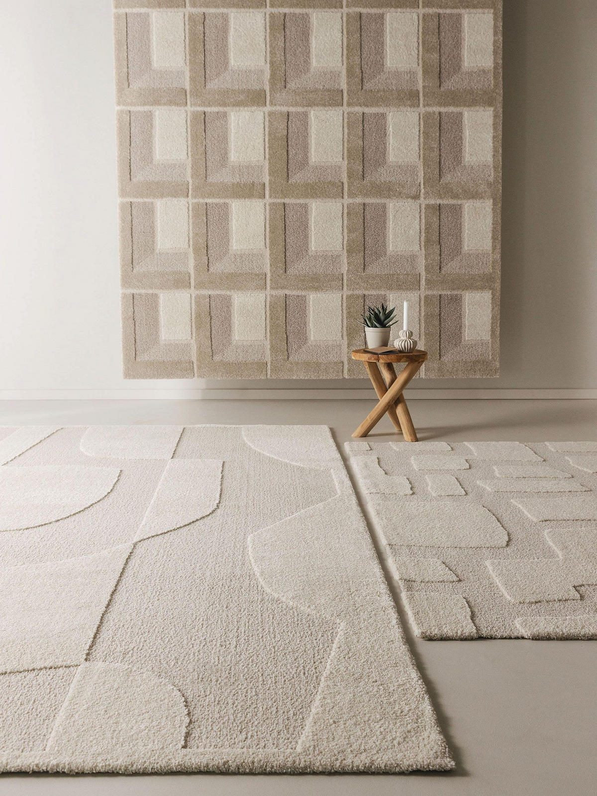 TEPPICH Eve Cream/Beige 240x340 cm - Creme, Textil (240/340cm) - benuta Nest