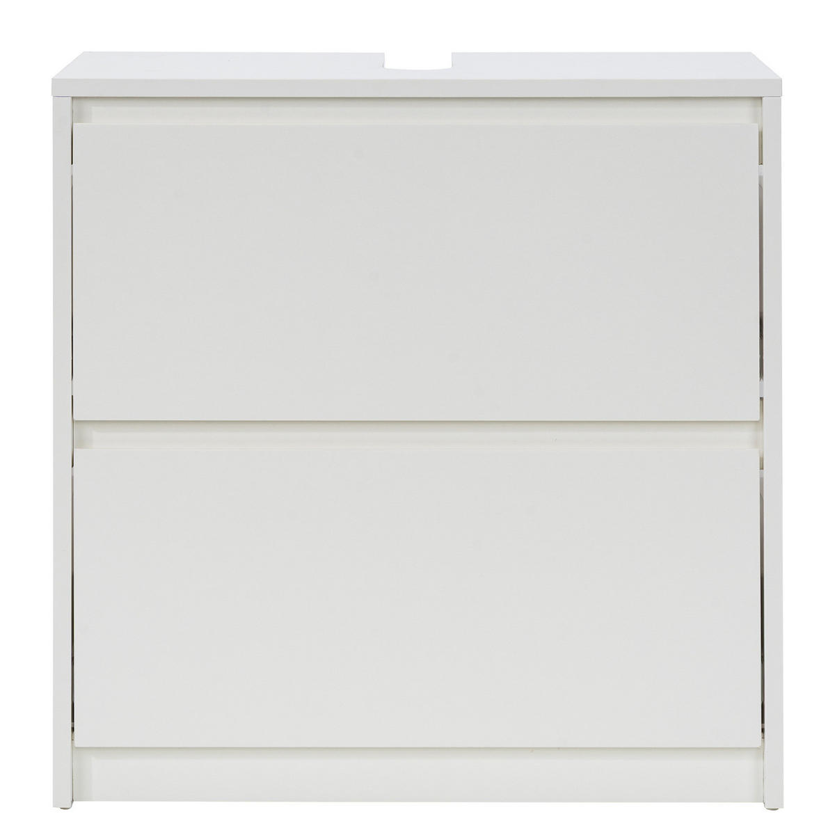 WASCHBECKENUNTERSCHRANK - Weiß - Weiß, Holzwerkstoff (60/62/30cm) - home24