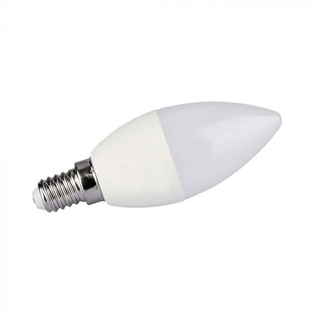 LED LEUCHTMITTEL RGB Weiß E14 Fernbedienung - Weiß, Kunststoff (3.6/11cm)