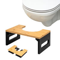 TOILETTENHOCKER Bambus, schwarz - Schwarz, Holz (43.5/18.5/28cm) - eluno