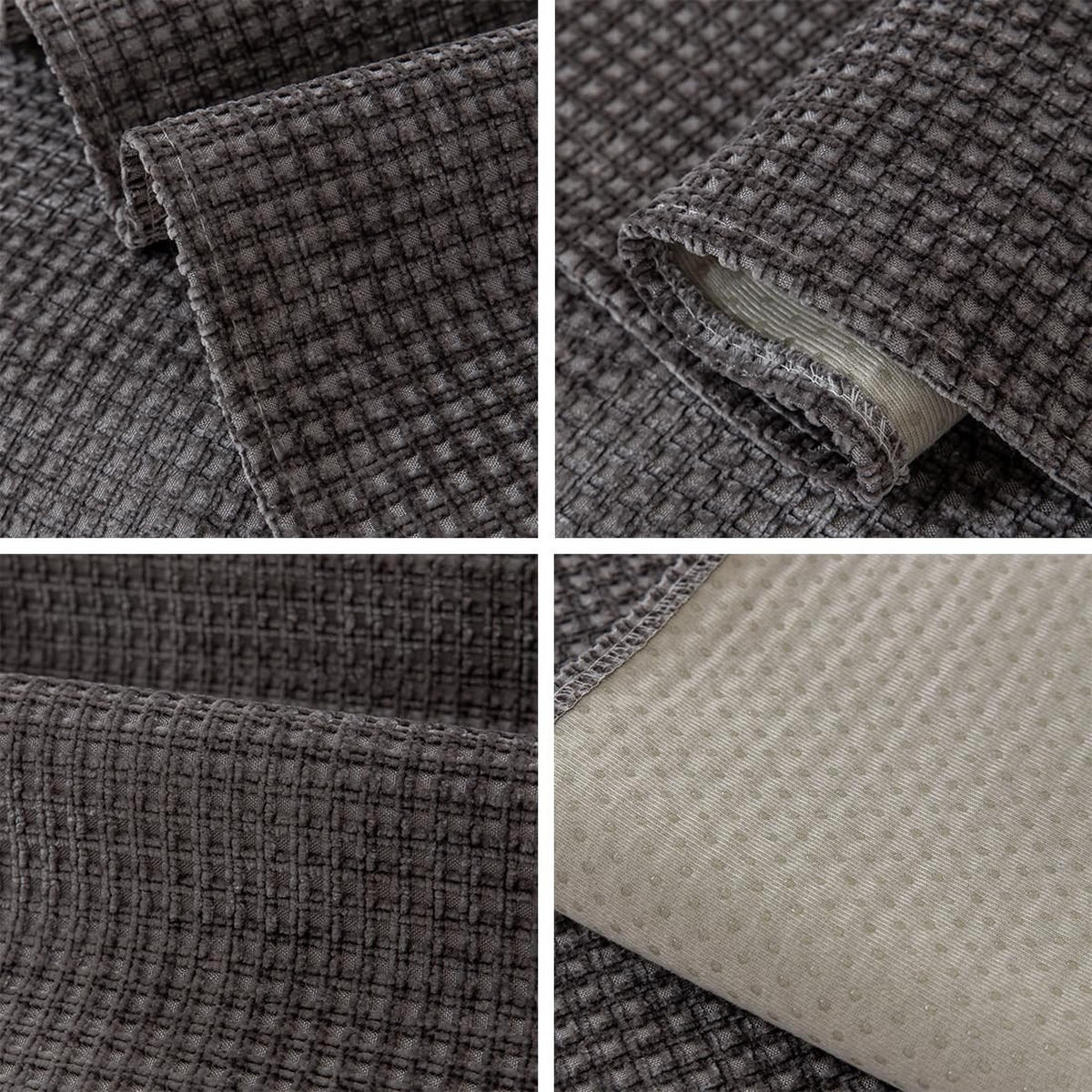 SOFAÜBERWURF Dunkelgrau Farmhouse-Stil 1 Stück - Dunkelgrau, Textil (70/180cm) - Kaket