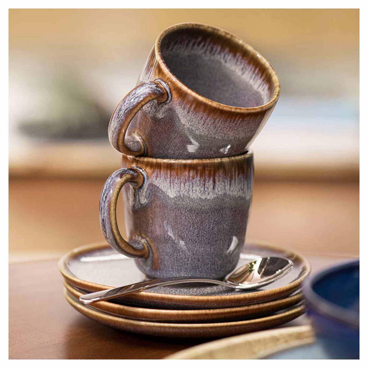 KAFFEEUNTERTASSEN Lave Beige ø 15,2 cm 6er Set - Beige, Keramik (15.2cm) - like.Villeroy & Boch