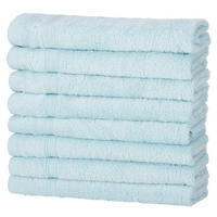 GÄSTETÜCHER 30x50 cm 450g/m2 im 8er Set, Gästetuch Aqua - Pastellblau, Textil (35/50cm) - Carpe Sonno