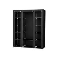 KLEIDERSCHRANK VICTORIA - Schwarz, Metall (45cm) - Hansiro