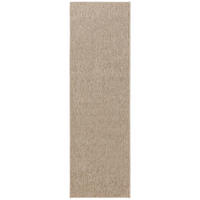 OUTDOORLÄUFER Iowa Taupe 80x250 cm - Taupe, Kunststoff (80/250cm) - benuta