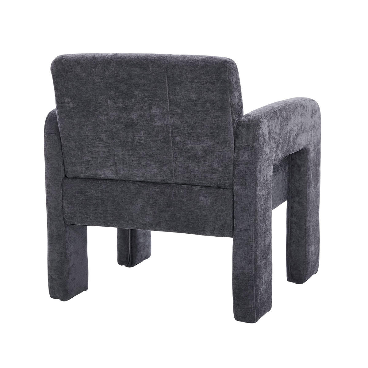 SESSEL Einzelner Sessel,dicke Polsterung,Chenille,Grau - Grau, Textil (67.5/74.5/69cm) - LVHOM