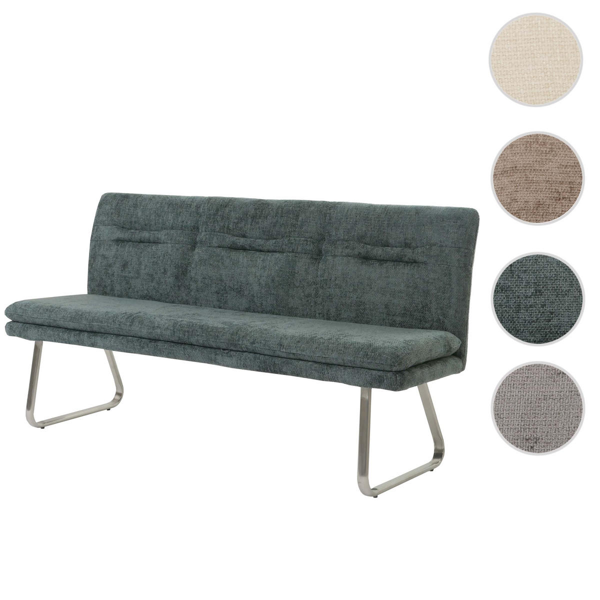 SITZBANK Dunkelgrün - Dunkelgrün, Textil (180/93/58cm) - MCW
