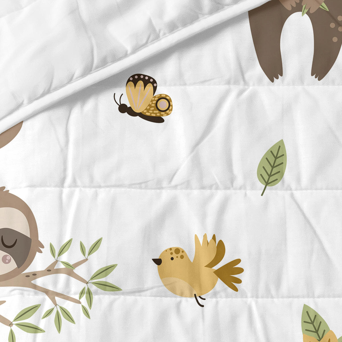 TAGESDECKE happy sloth 100x130 cm (kinderbett) mehrfarbig - Multicolor, Textil (100/130cm) - Happy Friday