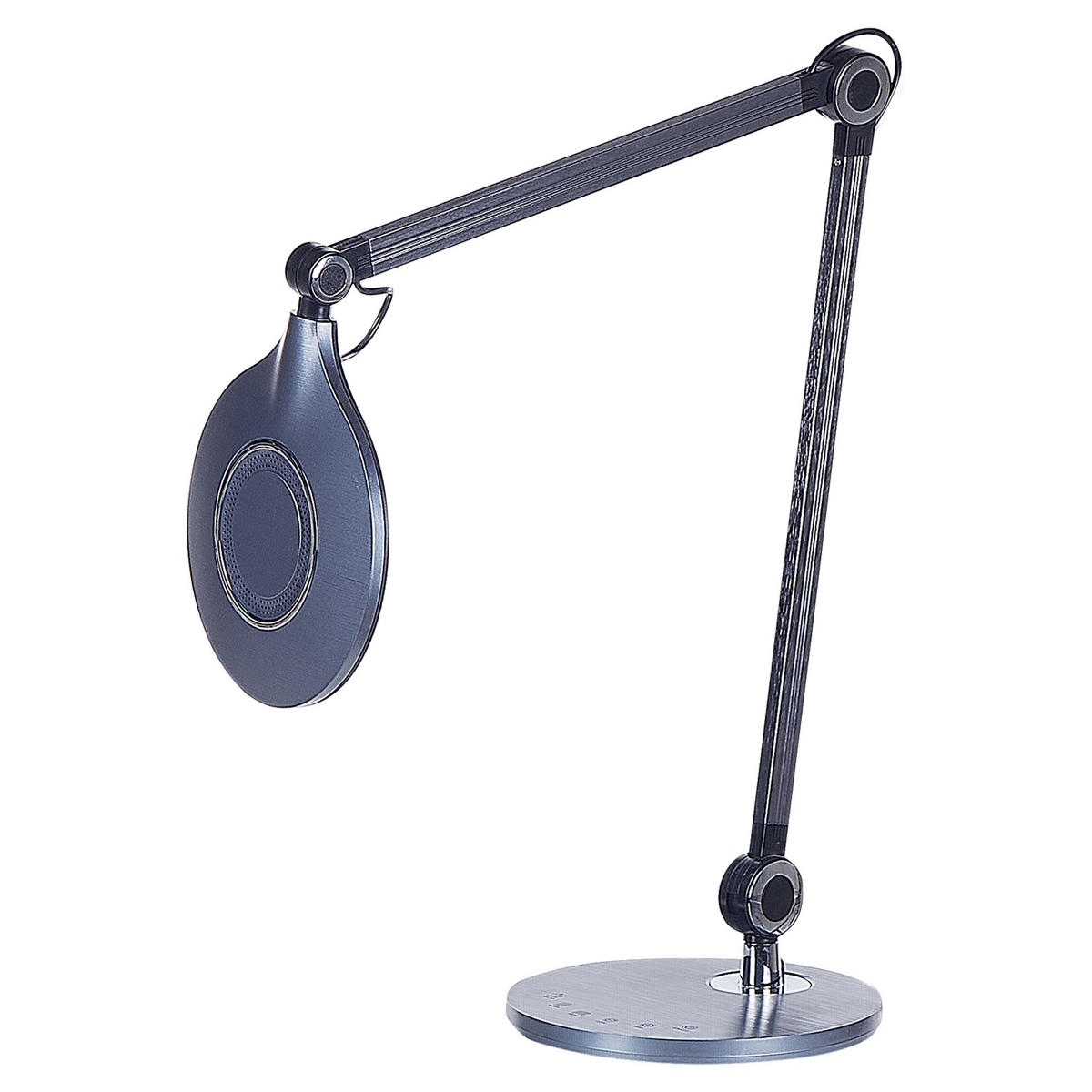 SCHREIBTISCHLAMPE Eridanus 20/50/34 cm - Schwarz, Metall (20/50/34cm) - Beliani