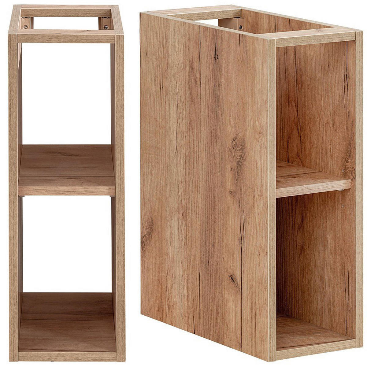 WASCHBECKENSCHRANK Luton-56 - Weiß, Holzwerkstoff (81/62/46cm) - Lomado