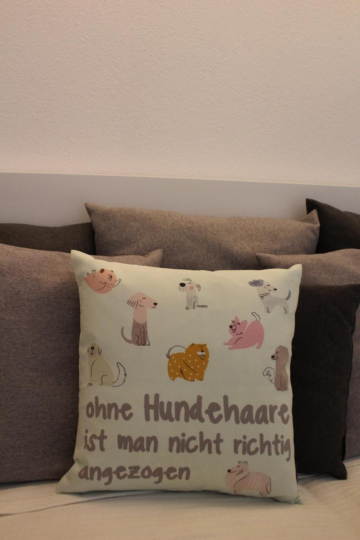 KISSENHÜLLE TIERISCH - Mintgrün, Textil (45/45cm) - Magma Heimtexx