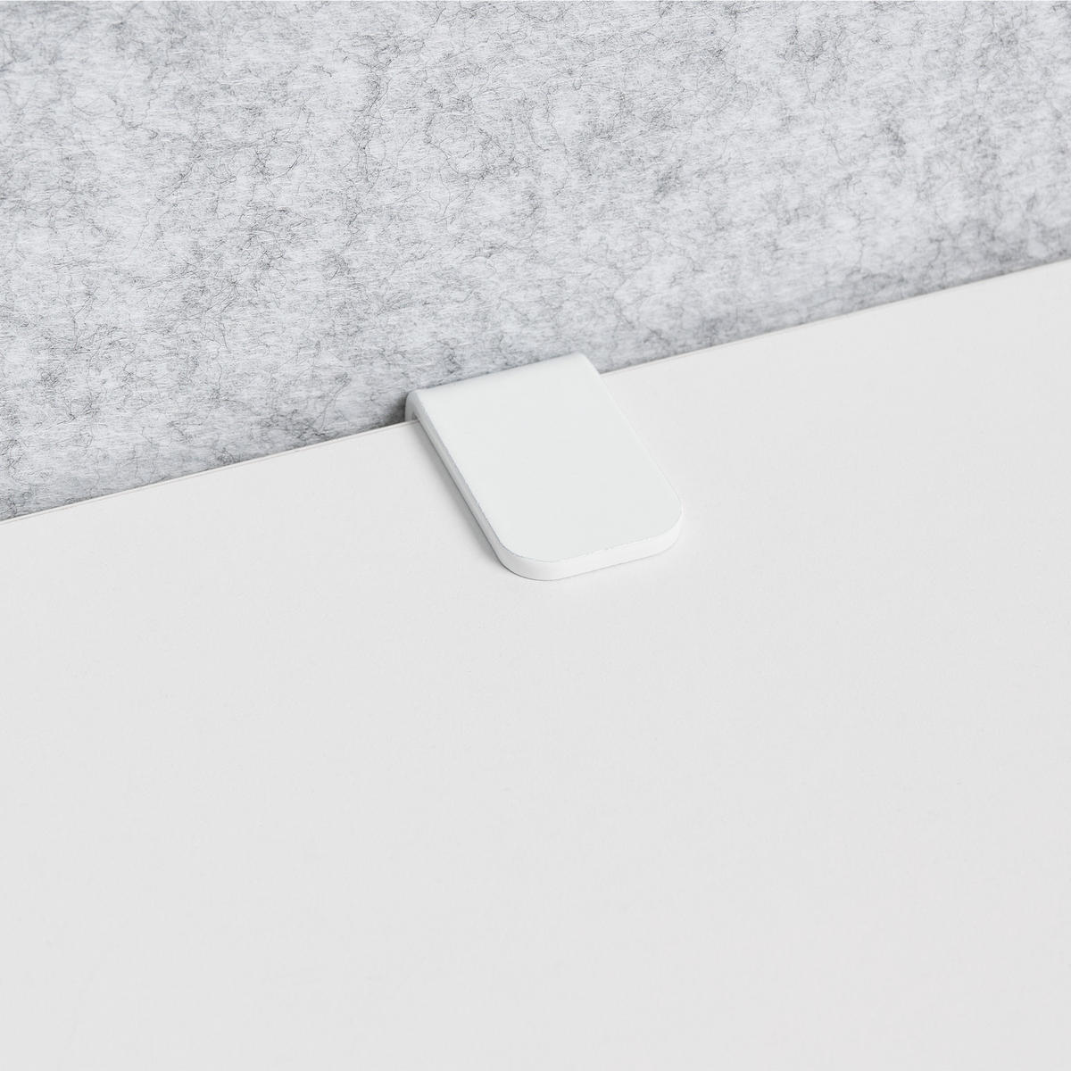 PANOU SEPARATOR DE BIROU 210/61 cm gri Soloa - gri, material textil (210/61/1cm) - Beliani