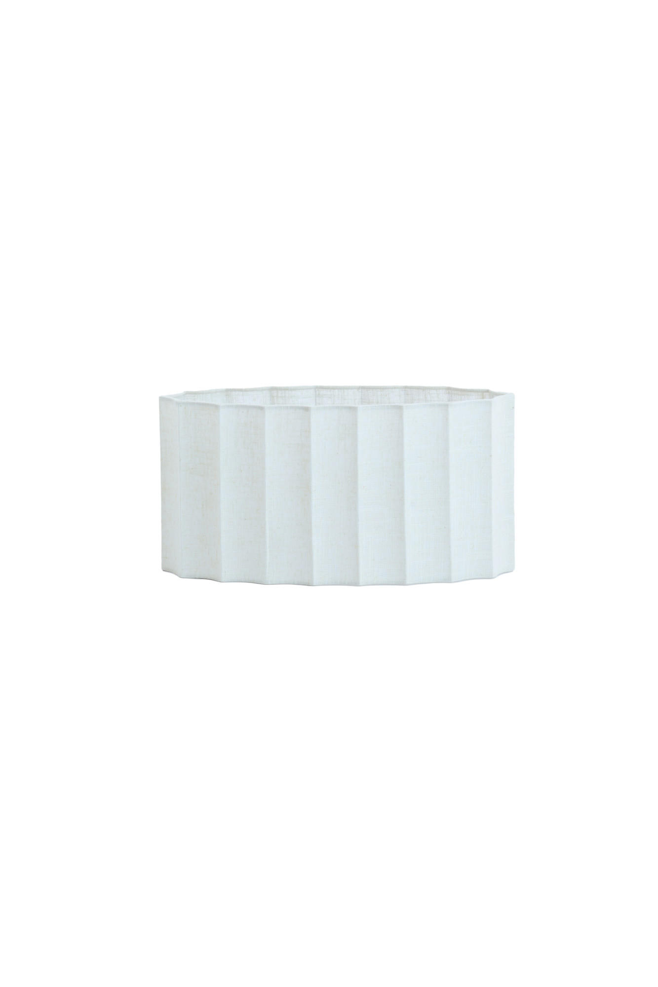 LAMPENSCHIRM Disli Weiß 38/17,5/19 cm - Weiß, Textil (38/17.5/19cm) - Light & Living