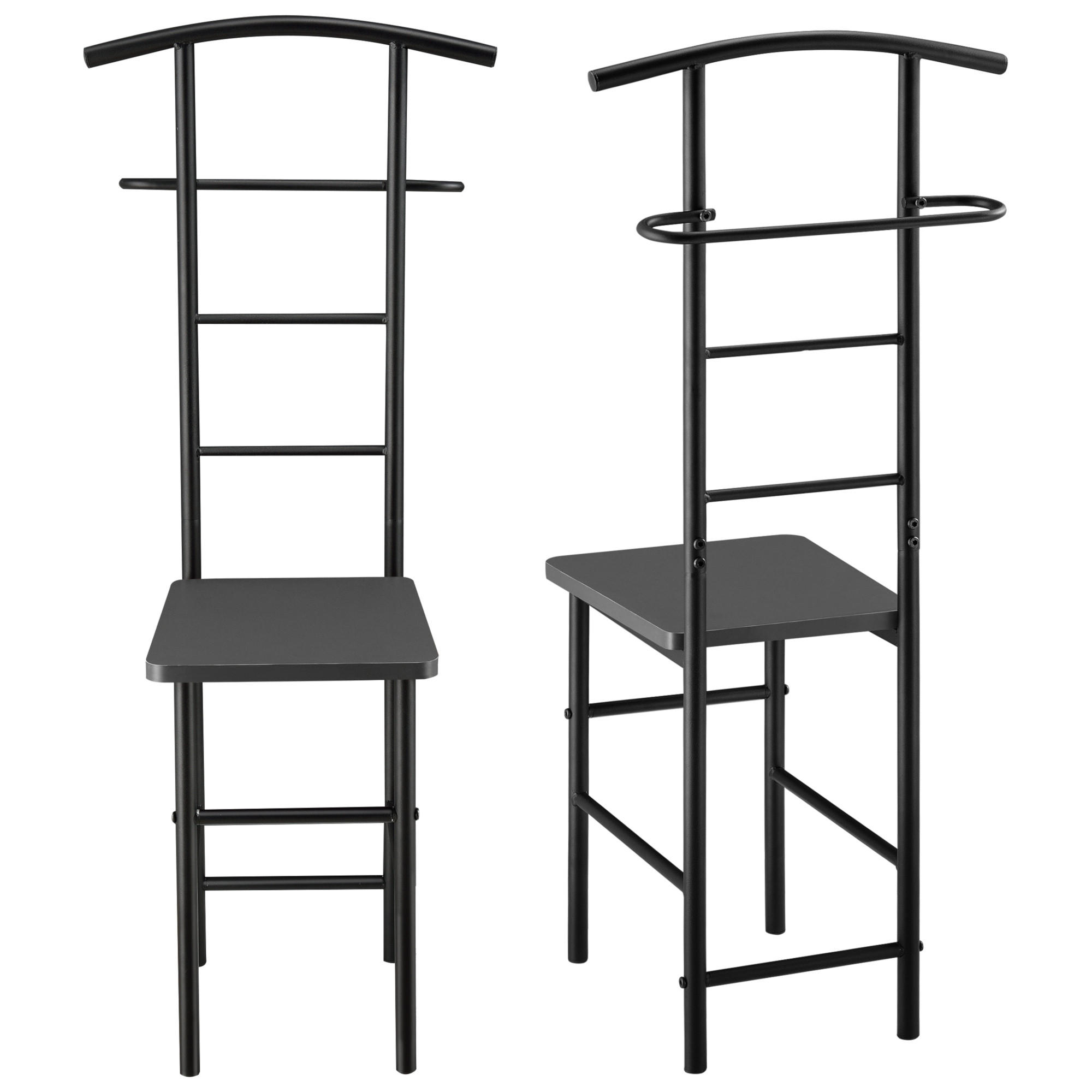HERRENDIENER Anaheim - Dunkelgrau, Metall (45/107/45cm) - [en.casa]