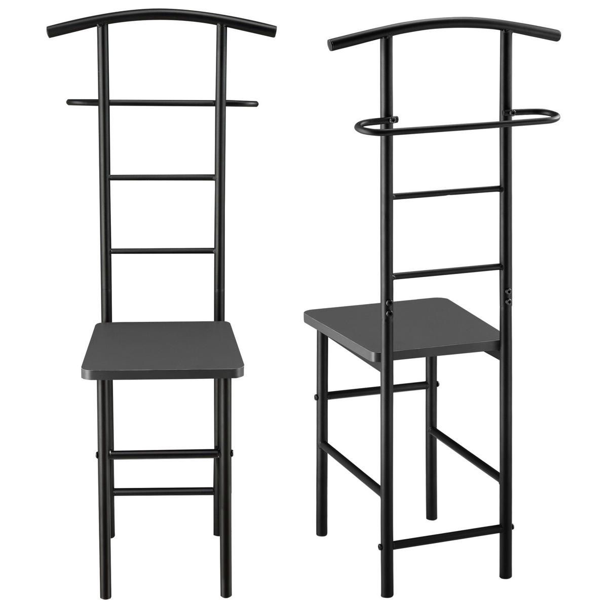 HERRENDIENER Anaheim - Dunkelgrau, Metall (45/107/45cm) - [en.casa]