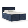 BOXBETT Palmera Marineblau 200/200 cm - Schwarz/Dunkelblau, Holz/Holzwerkstoff (200/200cm) - Maison de Reve