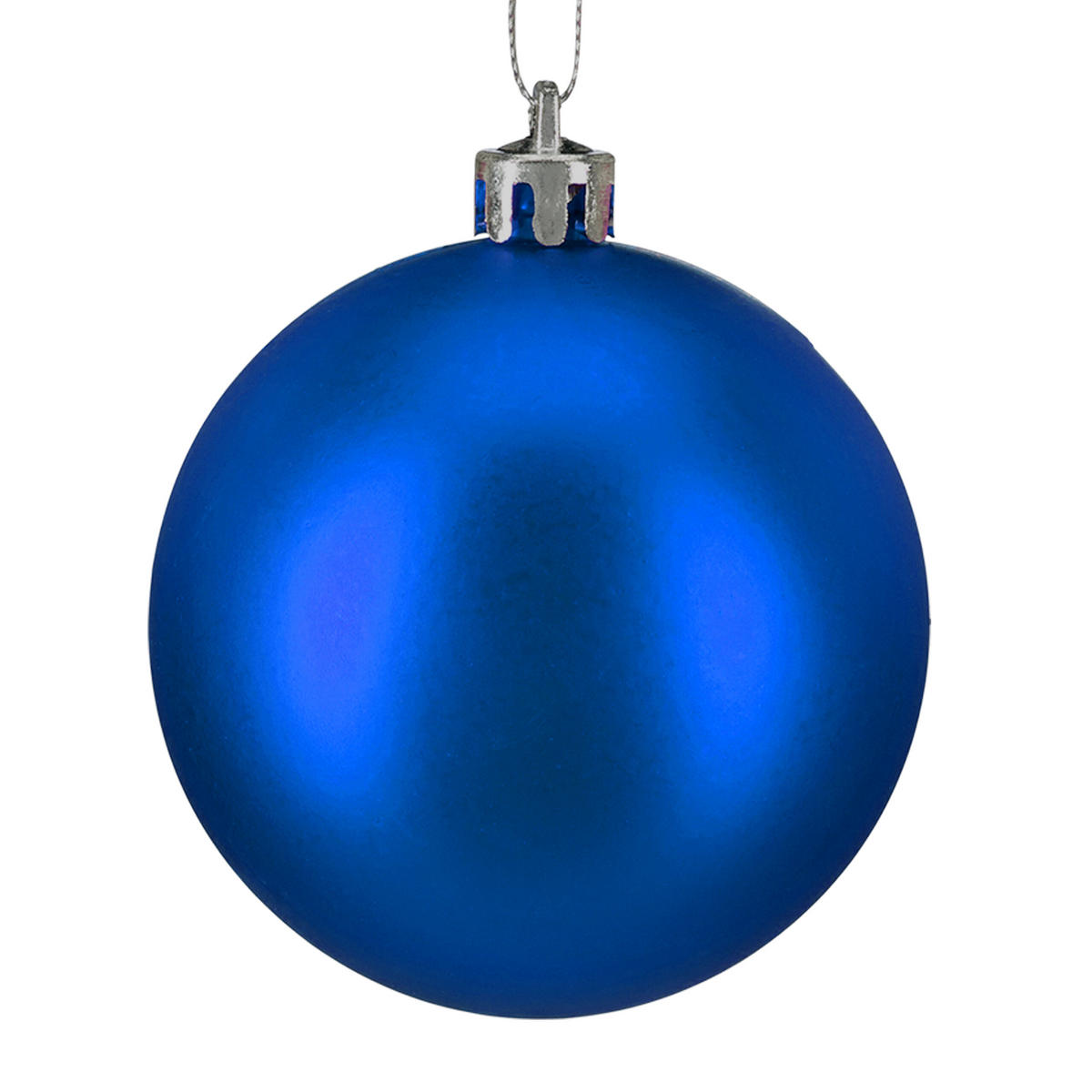 30XWEIHNACHTSKUGELN - Blau, Kunststoff (6/7/6cm) - Relaxdays