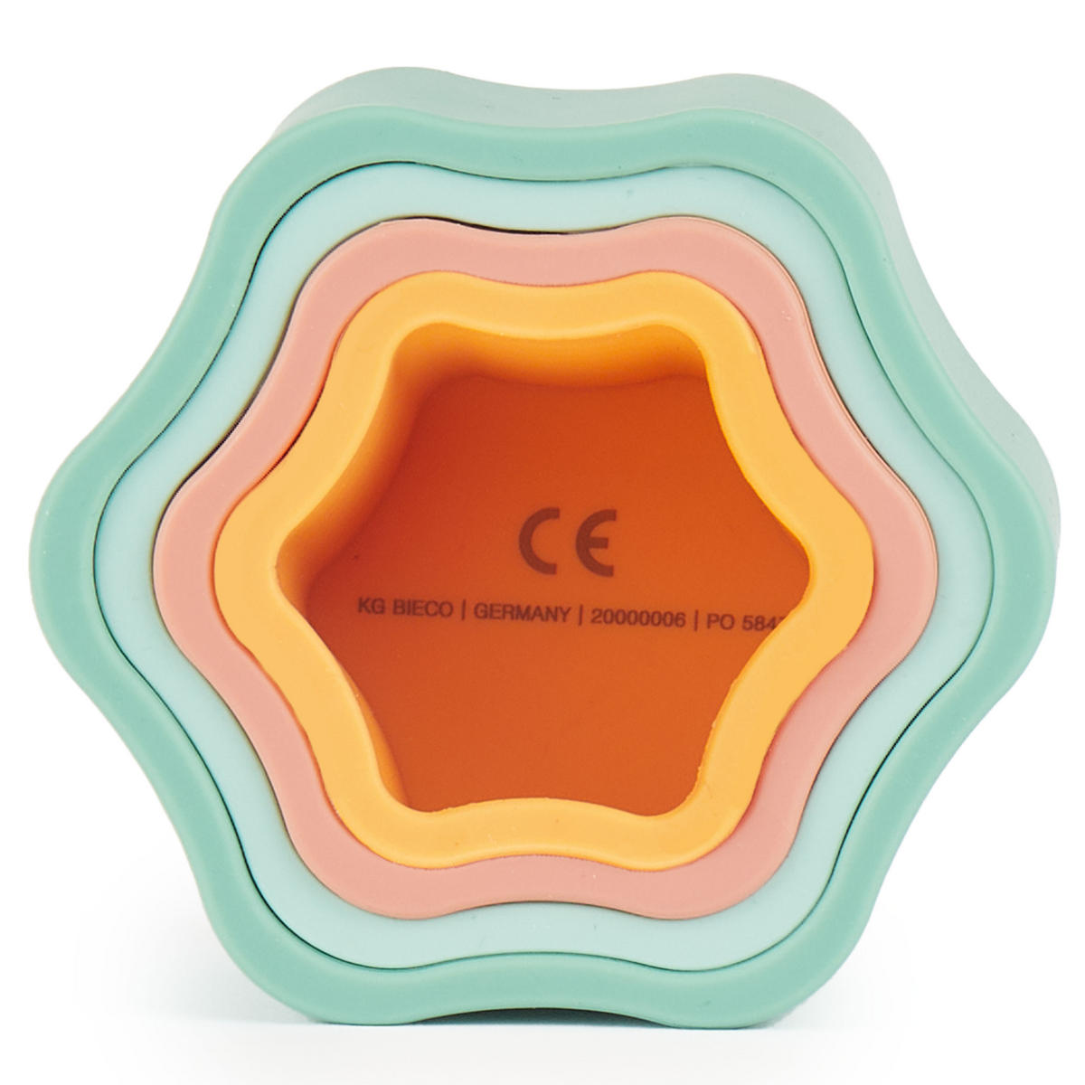 STAPELSPIEL Stapelturm Silikon - ab 6 Mo - Multicolor, Kunststoff (86/86cm) - Bieco Spielwaren