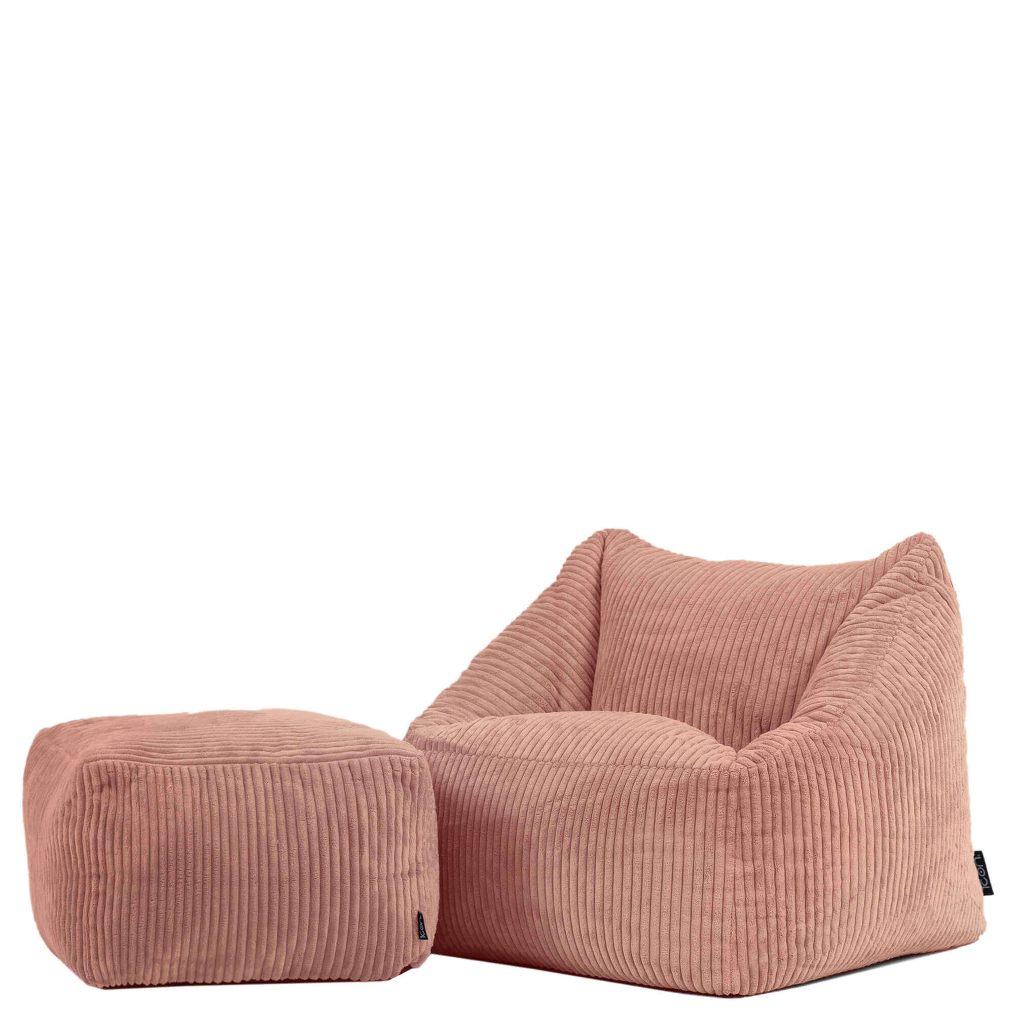 KINDERSITZSACK mit Hocker Natalia - Pink, Textil (55/44/55cm) - icon