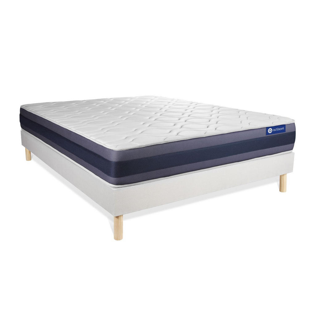 Thumbnail - Actisom Bett, Weiß, Holz, H2, Höhe ca. 24 cm, 160x210 cm, Oeko-Tex® Standard 100, Schlafzimmer, Betten