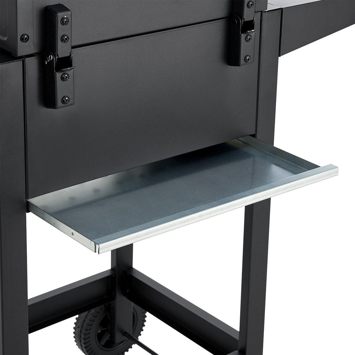 HOLZKOHLEGRILL Missouri schwarz mit Abdeckplane - Schwarz, Metall (86/104/52cm) - Juskys