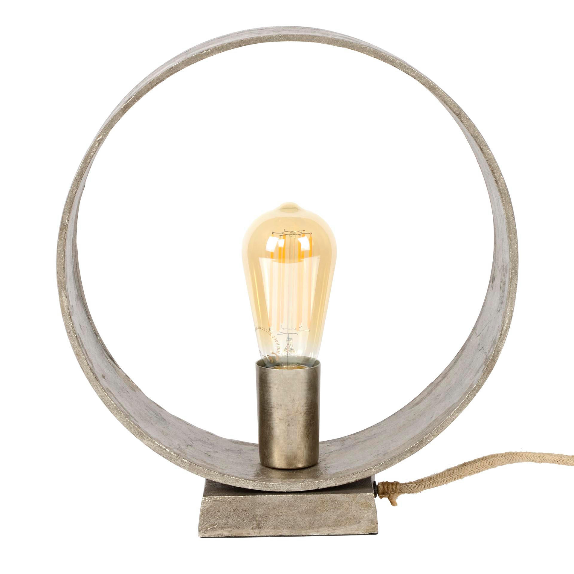 TISCHLEUCHTE Industrie Grau 30/11/ 32 cm - Grau, Metall (30/11/32cm) - Hoyz Collection