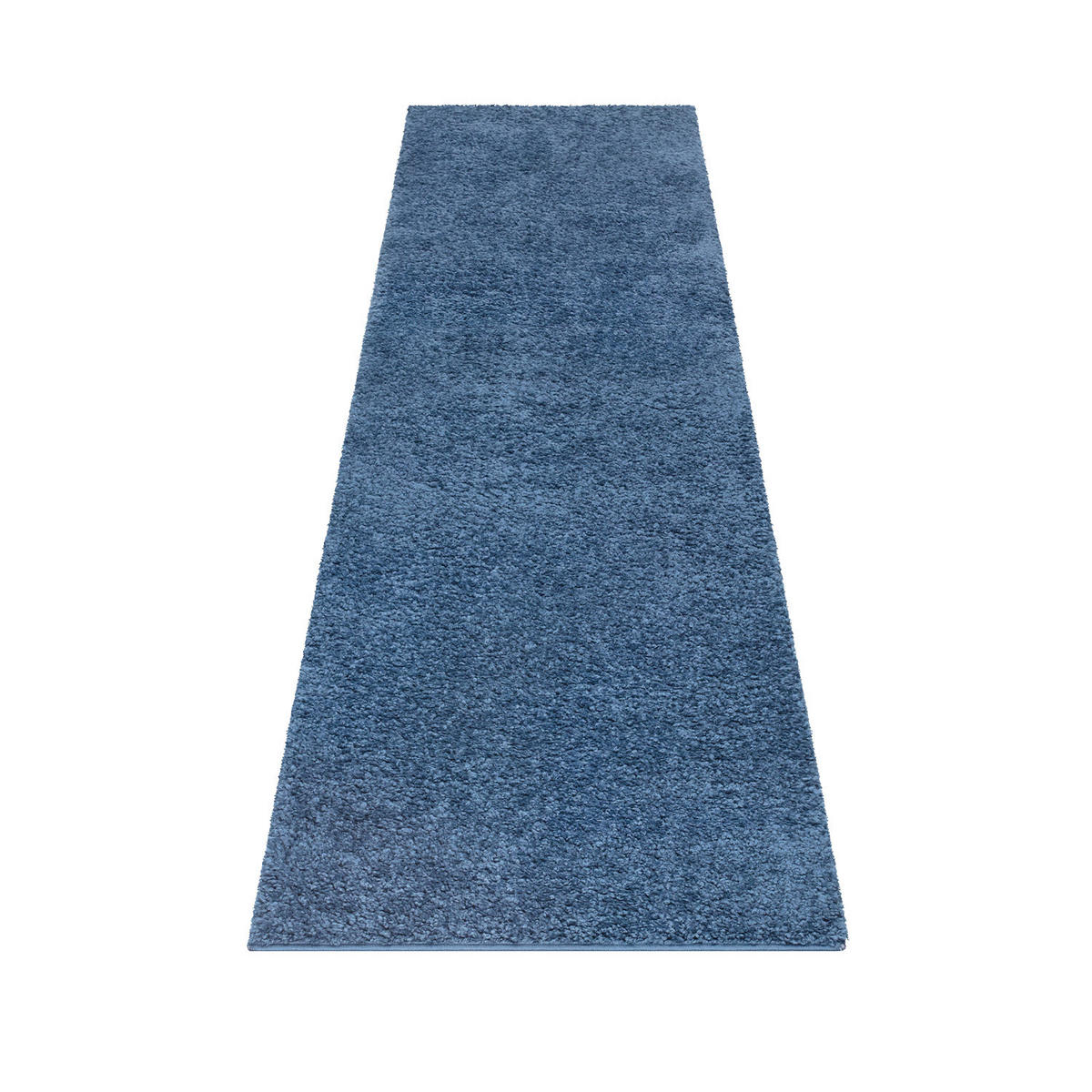HOCHFLOR-TEPPICH City Shaggy 500 Blau 80x300 cm - Blau, Textil (80/300cm) - carpet city