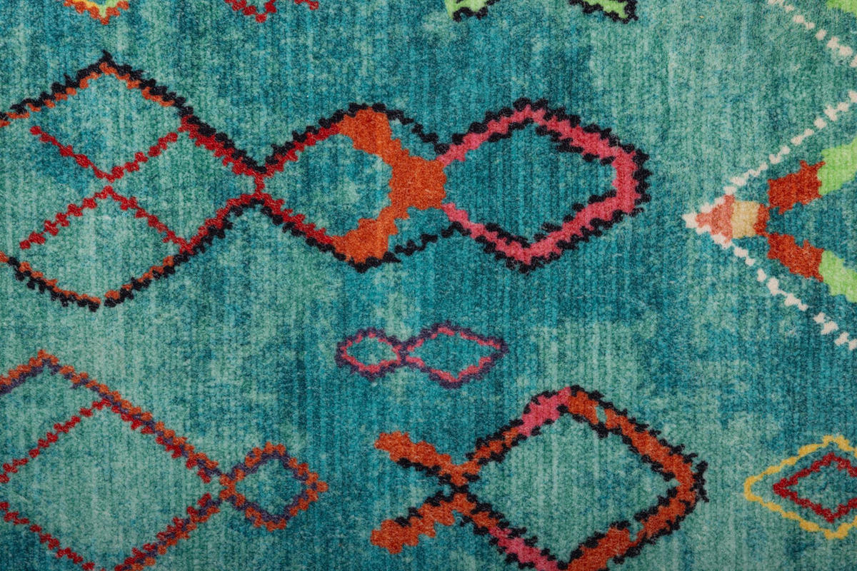 BADTEPPICH Ariella Türkis 60x100 cm - Türkis, Textil (60/100cm) - Gino Falcone